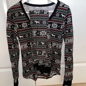 Pink Christmas pyjama set